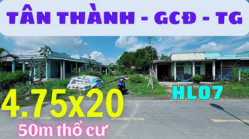 MS709 ( ĐÃ BÁN ) Bán đất 2 mặt tiền nhựa HL07 xã Tân Thành huyện Gò Công Đông TG giá rẻ