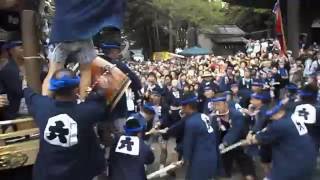 20160918 1042やわたんまち2日目六軒町鶴ケ谷八幡宮拝殿へ