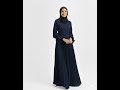✨ Midnight Grace Pleated Abaya 🌙🖤 #fashion #womensclothing #fashionstyle #designerinspiration