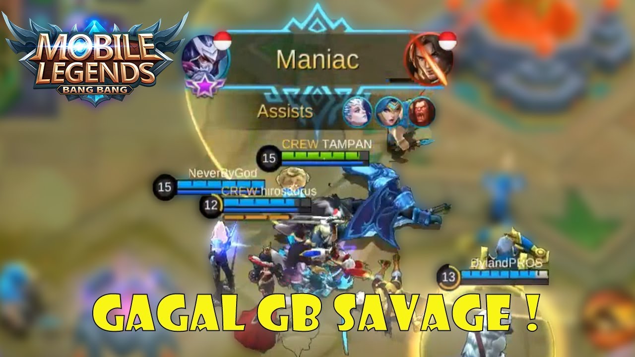 GAGAL GB SAVAGE BARENG SUBSCRIBERS HAHA Mobile Legends
