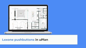 Loxone pushbuttons in uPlan