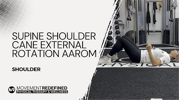 Shoulder Cane External Rotation AAROM – Supine