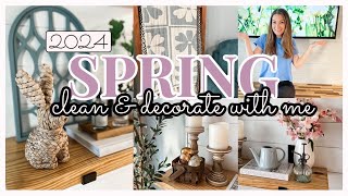 NEW SPRING DECORATE WITH ME 2024 \/ NEUTRAL SPRING DECOR IDEAS \/ DECORATING FOR SPRING