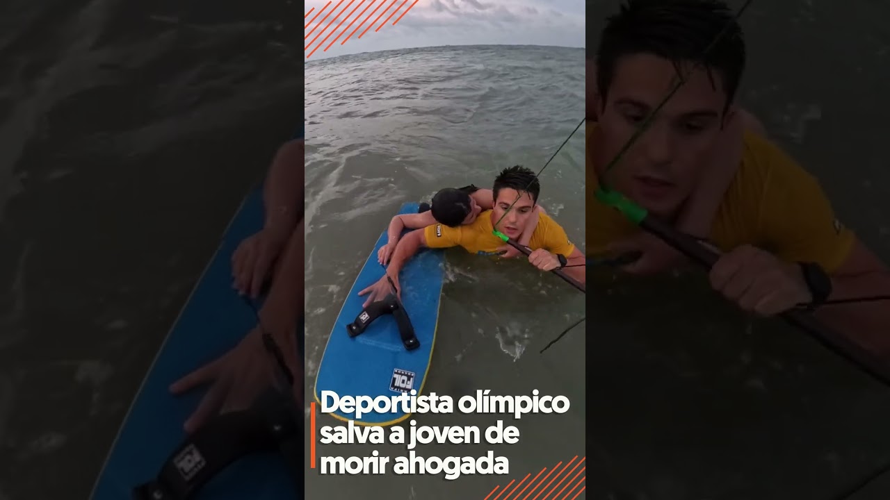 Deportista olímpico salva de morir ahogada a joven en playa de Brasil