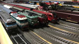 Sncf Diesel Electric Locos Pulling Sncf Express Trains