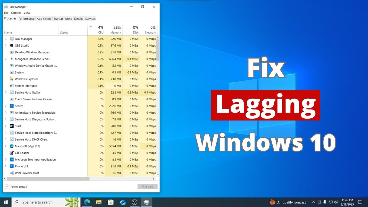 How To Fix Windows 10 Lagging or Slow Problem - YouTube
