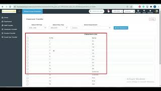 Year Transfer - Institute Management - Web screenshot 3
