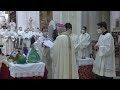 Benedizione olii sacri Santa Messa del Crisma