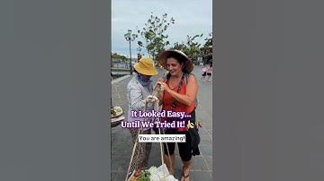 It Looked Easy… Until We Tried It! 🍌🎋