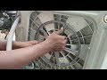 How to remove front load washing machine drum part.1