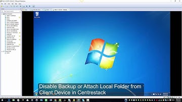 Disable Backup or Attach Local Folder from Client Device in Centrestack