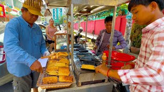 Under $1 Khmer Coconut Waffle (Num Pum) that YOU Should Try  Cambodian Street Food