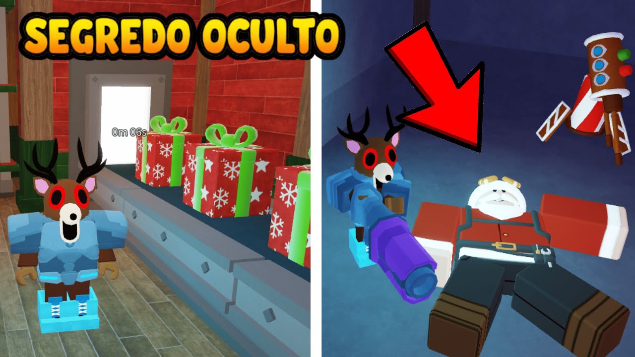 EU DERROTEI O NOVO PAPAI NOEL DE 99 NOITES NA FLORESTA NO ROBLOX