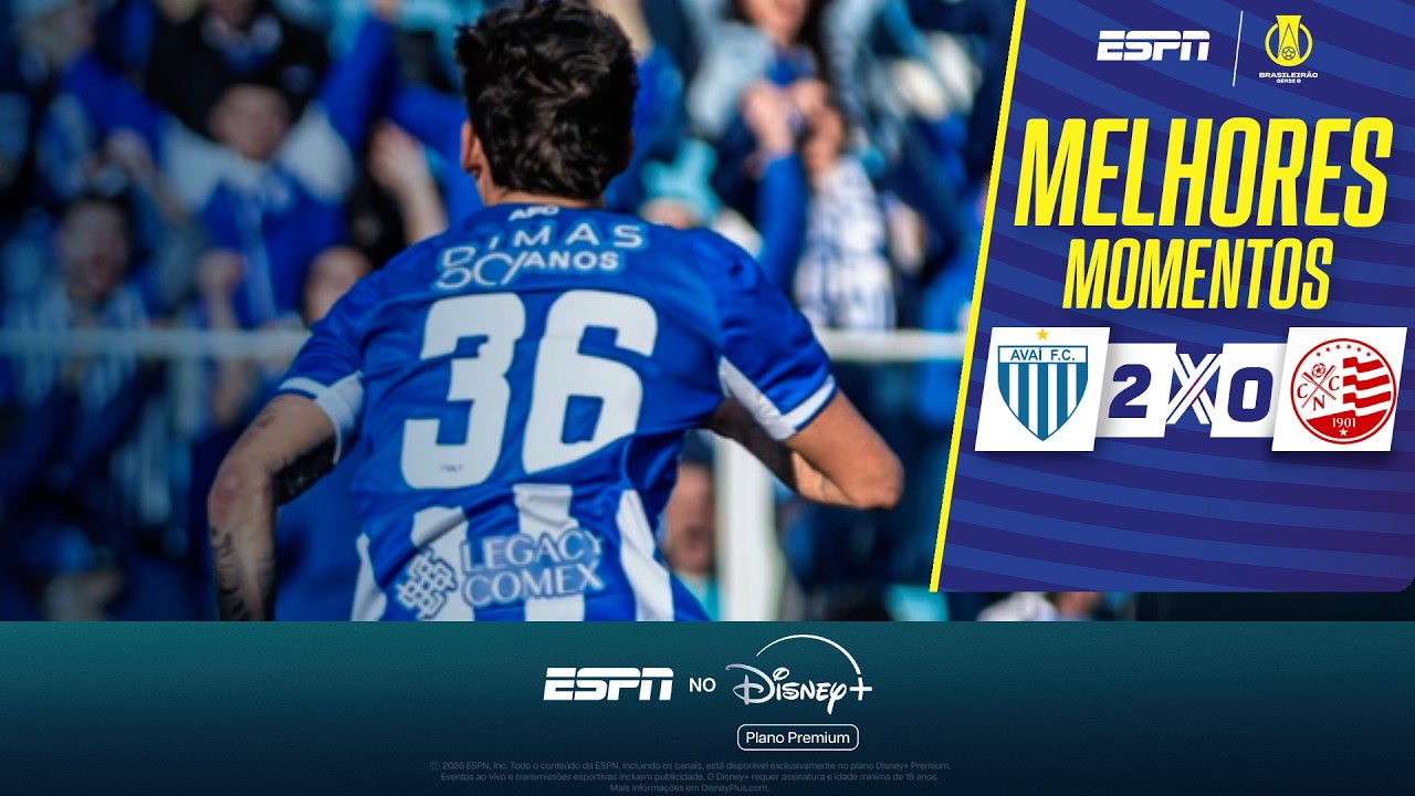 Avaí 2–0 Náutico full highlights