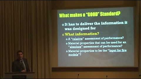 FireSeat 08 - Presentation by Prof Jose Torero. Part 1 of 3