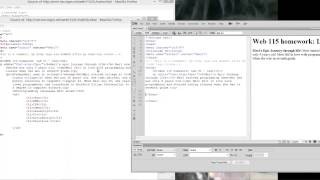 HTML & CSS: First homework in Dreamweaver