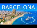 [4K] Barcelona 🇪🇸 INSANE City &amp; Coastline | Sagrada Família, Beaches &amp; Deep House ✨