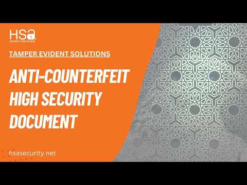 Video thumbnail for Understanding High Security Document Protection | Professional Anti-Counterfeit Features Explained