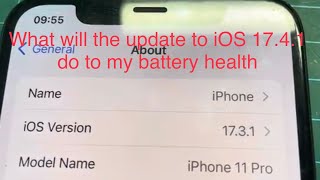iPhone 11 Pro iOS 17.3.1 update 17.4.1 with battery health at 100% will it see the original health