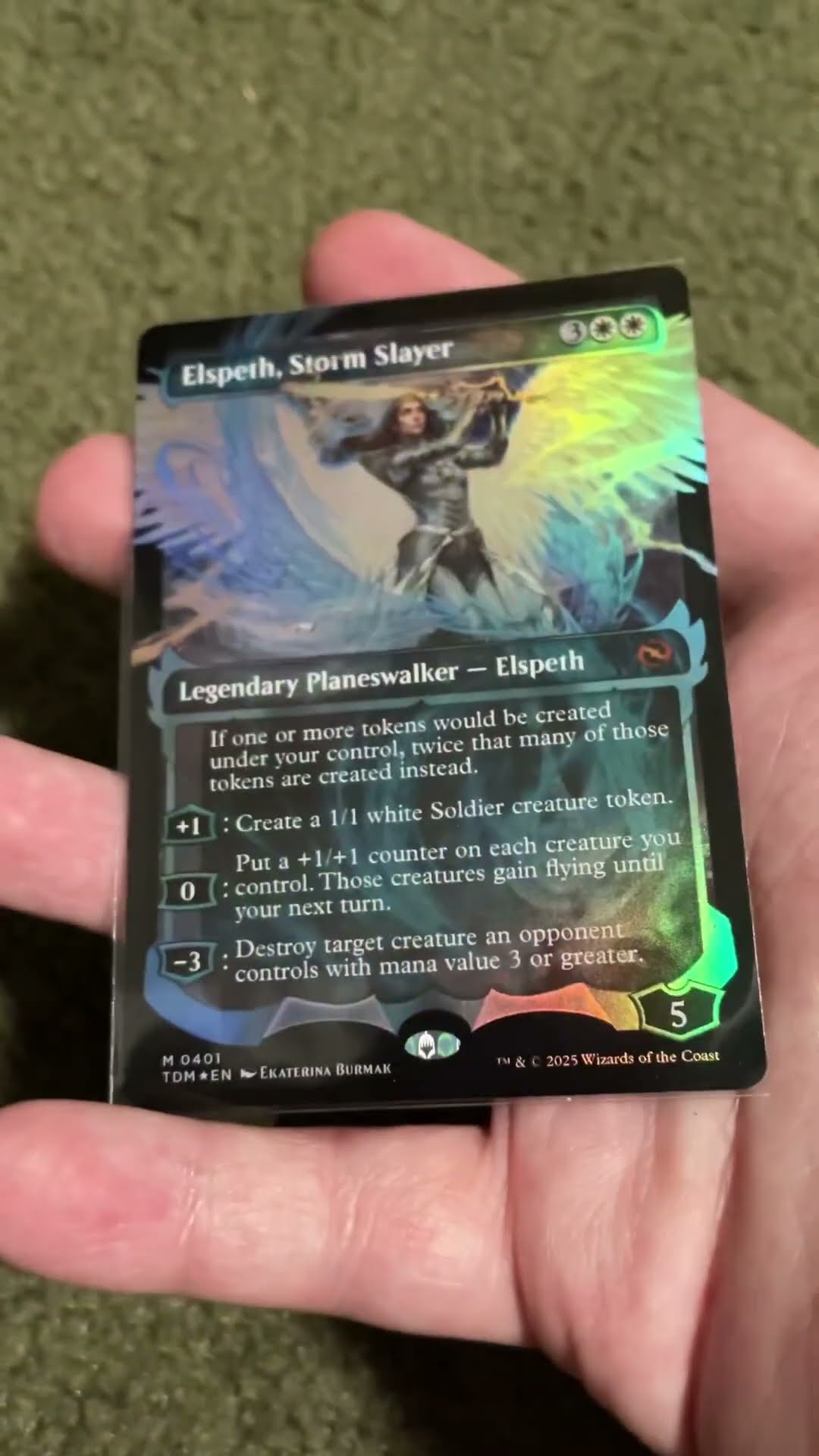 MTG Elspeth, Storm Slayer ハロー foil 英語版 MTG Elspeth, Storm Slayer ハロー foil 英語版