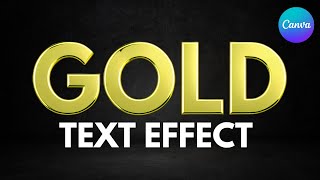 How to Make Gold Text Effect in Canva Using Magic Morph