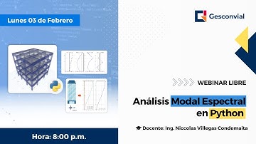 Webinar Libre - Análisis Modal Espectral en Python