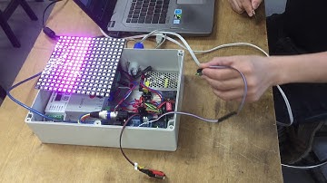 電控教具：ECF-DMX_Master-MPU6050-SeeSaw03：陀螺儀的兩軸傾斜角度控制燈區域二維點陣實驗