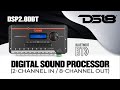 4-Kanal Equalizer Stetson STX2448 4-Kanal Digital Audio Prozessor - LCD Display Mit 2 Eingängen & 4 Ausgängen Für Auto Auto Audio