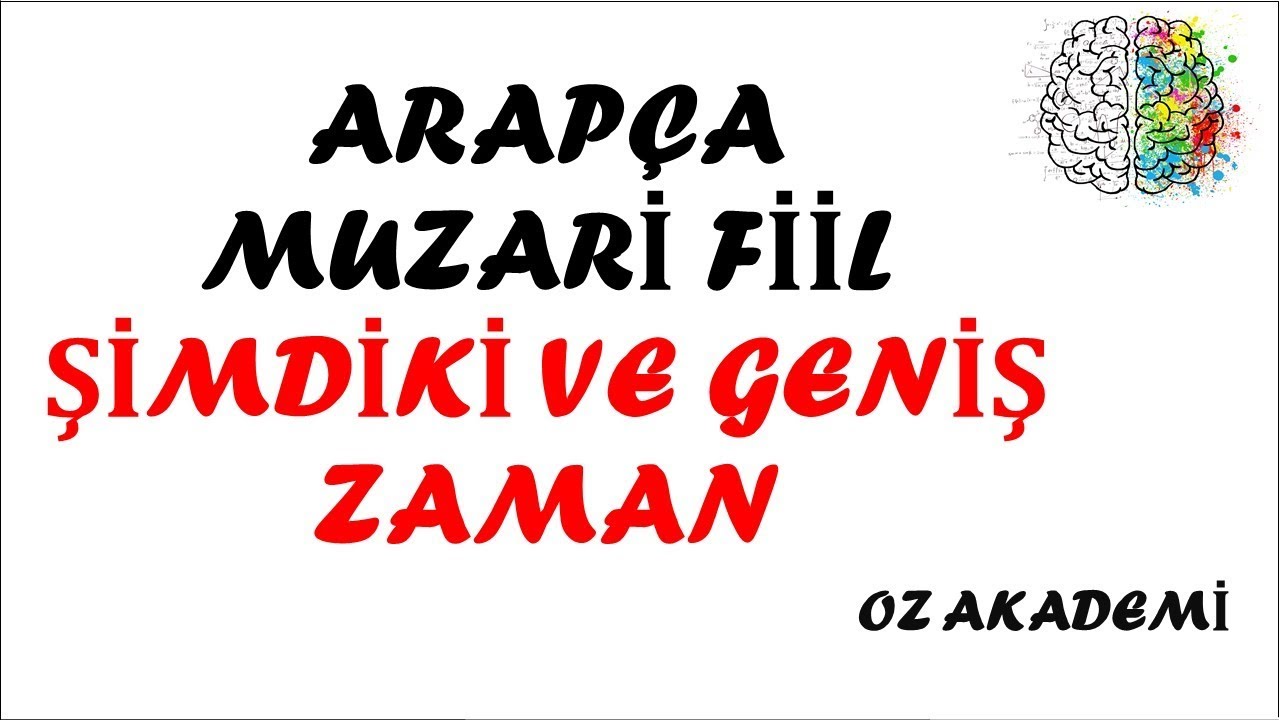 ARAPÇA MUZARİ FİİL