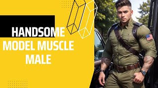 Handsome model muscle Male  l #bara #lookbook #gay|Men Fashion |Man Fashion |X-FASHION