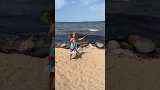 Dancing on the beach at Traverse city ￼