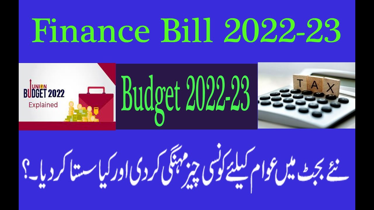 Finance Bill 202223 Taxes on Hospitals, Properties, Exports