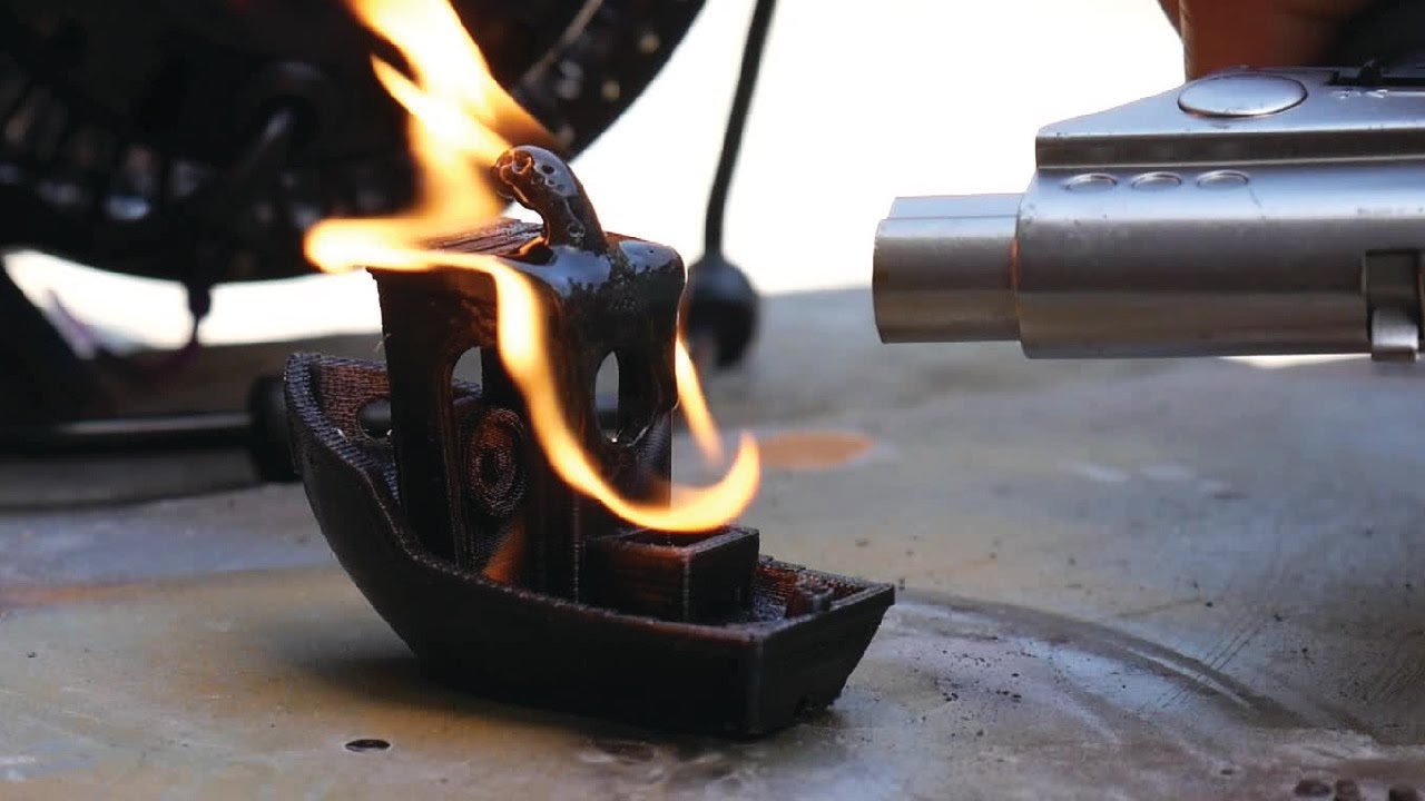 Do 3D Prints Catch Fire? ABS / PLA / PETG Burn Test - Episode 1 