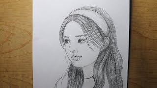 girl drawing easy |  how to draw a girl face