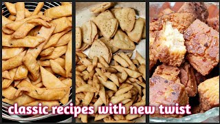 इन के बीना कैसी दीवाली classic recipes with twist | nimki | shakarepare | teatime snacks
