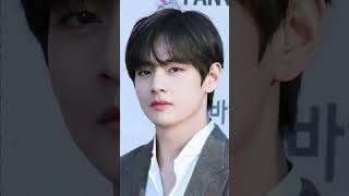 V cartoon pic and real pics 💜😍😍😊 ( kusu kusu) #bts #v #viral