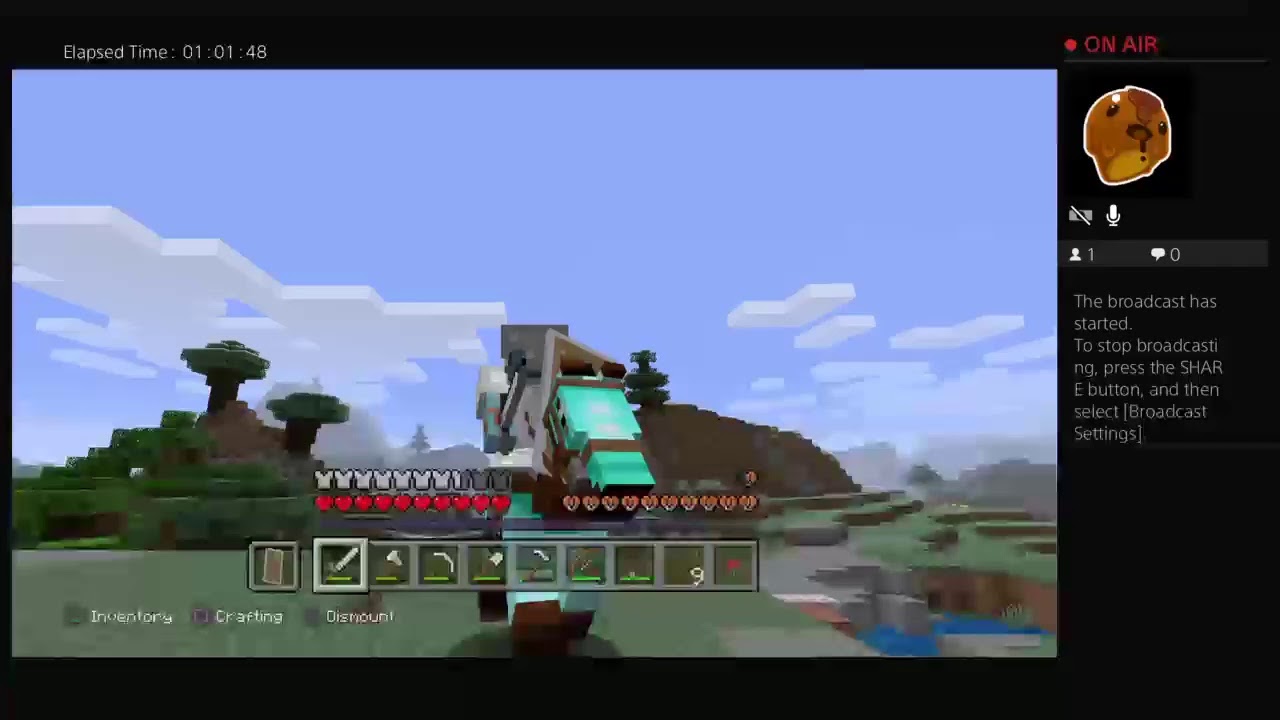 Playing minecraft alone - YouTube