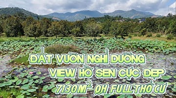 Đất vườn nghỉ dưỡng view hồ hoa sen, 7130m² quy hoạch full thổ cư, Lộc Nam, Bảo Lâm, Lâm Đồng