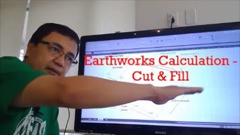 Earthworks Calculation - Cut & Fill - Tagalog tutorial