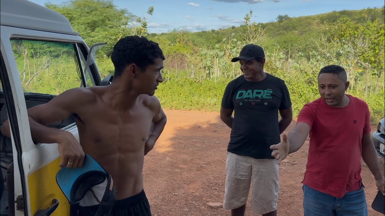 BRUTINHO SE ENCONTRA COM PONDONGA QUE LHE PASS0U A PERNA E O PAL QUEBROU