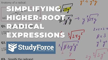 Simplify Radical Algebraic Expressions (higher-index roots)