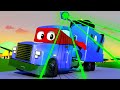 Carl the Super Truck -  The MULTIPLIABLE POLICE Trucks - Car City ! Cars and Trucks Cartoon for kids