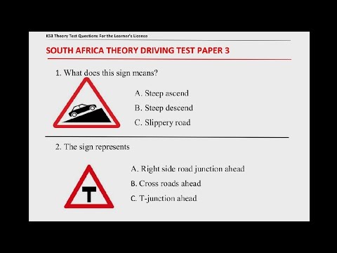 K53 Learner's Test South Africa Question and Answer | Lesson 3 - YouTube
