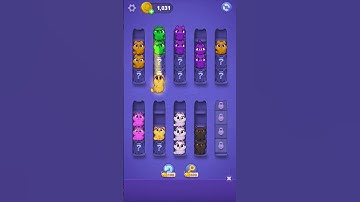 Kitty Sort: Twisted Tails Level 32 | Funny Games
