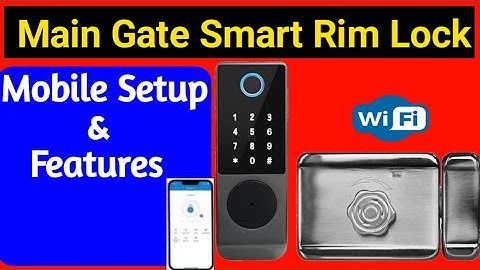Main Gate Smart Lock Electronic Door Lock Smart WiFi Rim Lock waterproof smart rim lock Tuya #pak