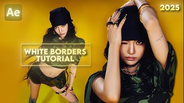White border/frame for edit tutorial  || After Effects