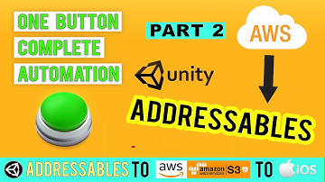 One Button Complete Automation of Unity Addressables to AWS to IOS AR Apps - Part 02