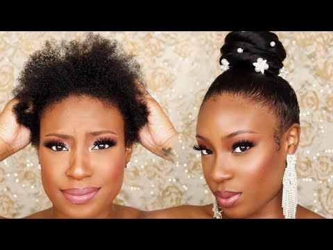 how-to:-top-knot-bun-on-short-natural-hair-|-wedding-hairstyle-for-black-women