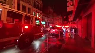 #Blackout #Fire #Engines Grant Ave ( Washington & Jackson Sts, #SF #Chinatown) [Dec 20, 2025 6:20PM]