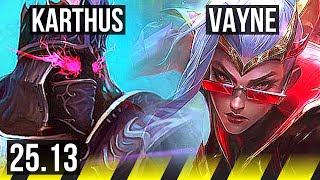 KARTHUS & Pyke vs VAYNE & Taric (ADC) | 18/6/18 | EUW Master | 25.13